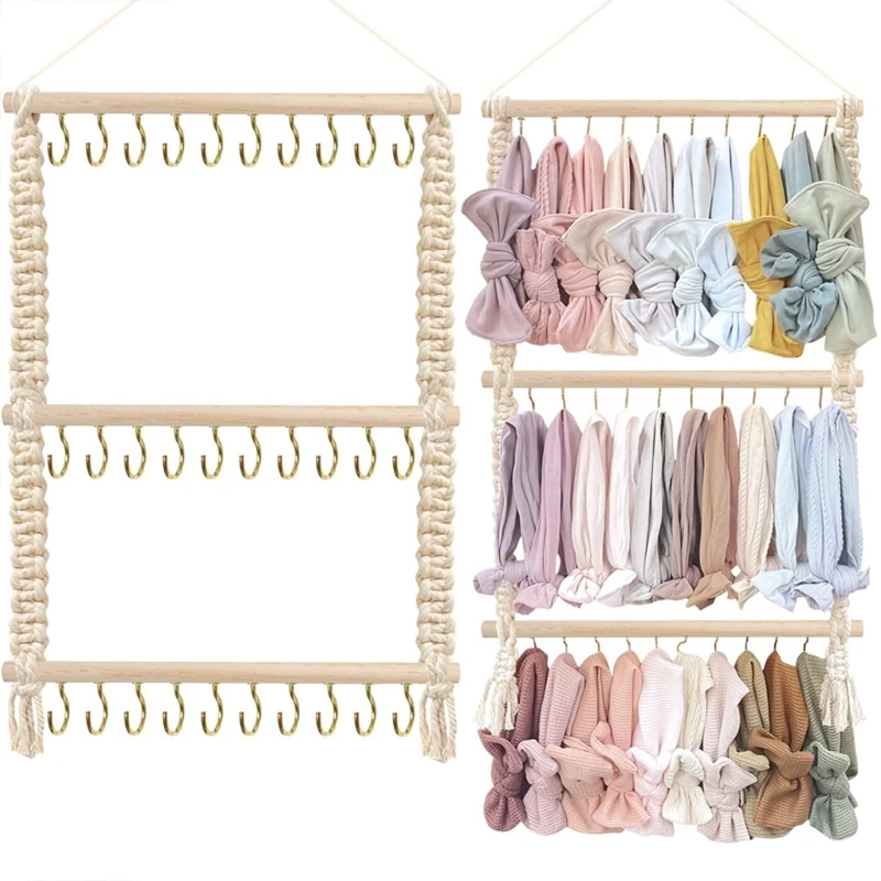 

Headband Holder Head Bands Organizer for Girls Hair Bows Hanging Baby Headbands