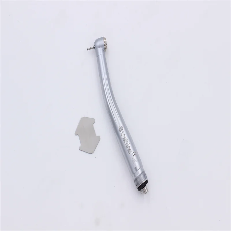 

Dental High Speed LED E Generator Handpiece 3 Water Spray Air Turbine Handpiece Push Button Standard/Torque Head 4 Holes