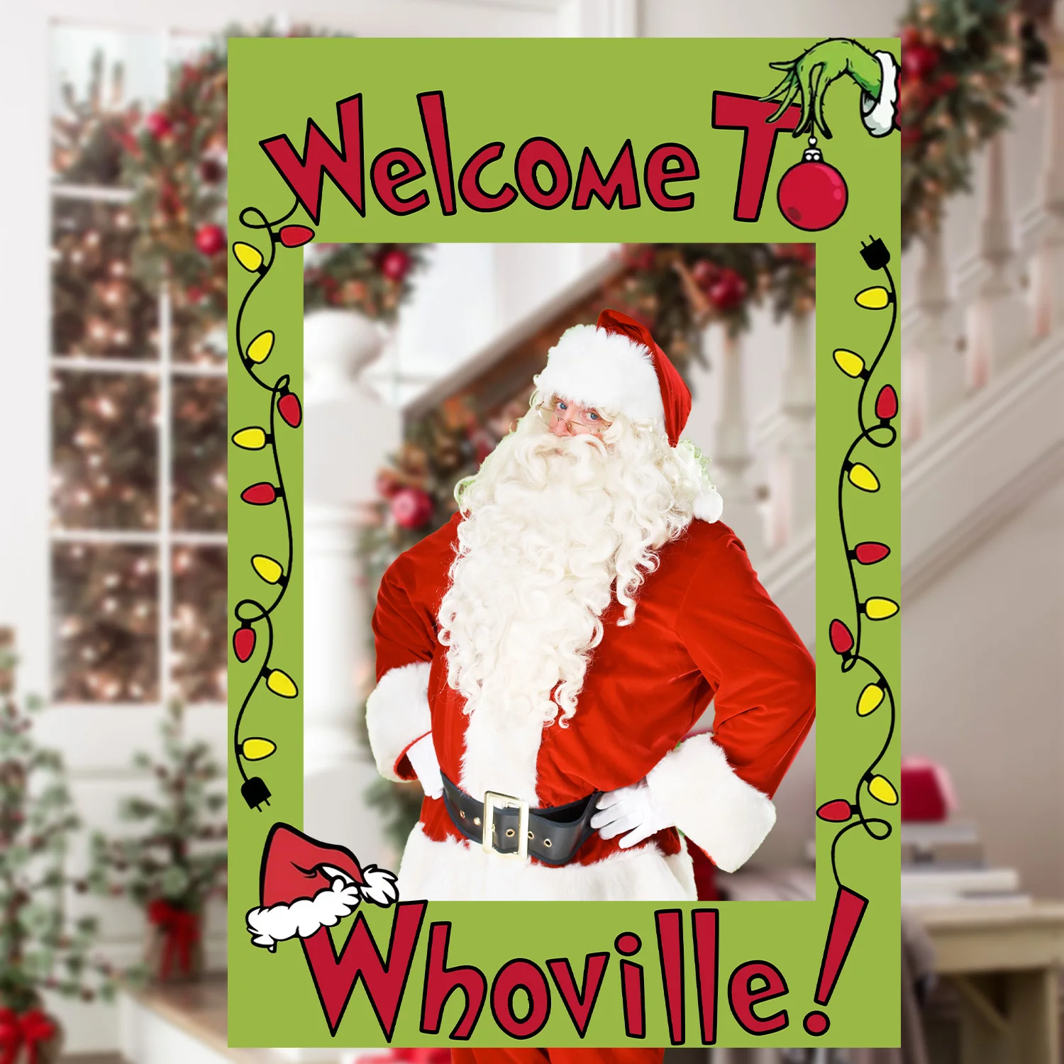 Декоративный рождественский кулон Grinch