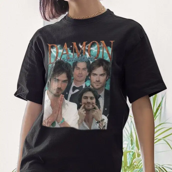 Ограниченная серия футболок Деймона Сальваторе в винтажном стиле 90-х годов ретро