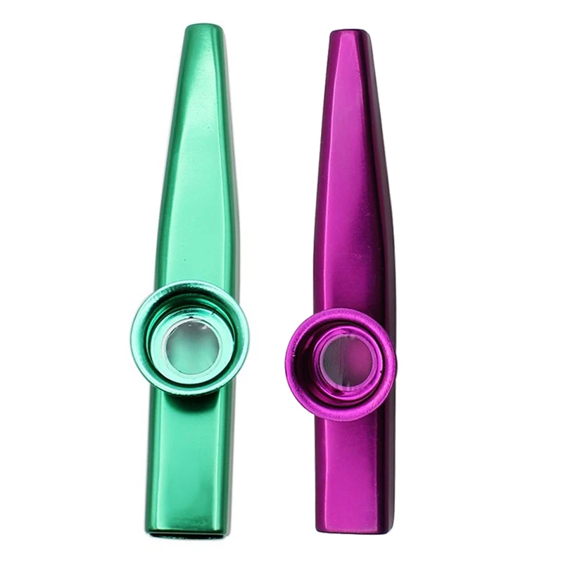 

Металлический сплав алюминия Kazoo с 5 шт. подарков для детей, для любителей музыки, зеленый и фиолетовый (2 комплекта)