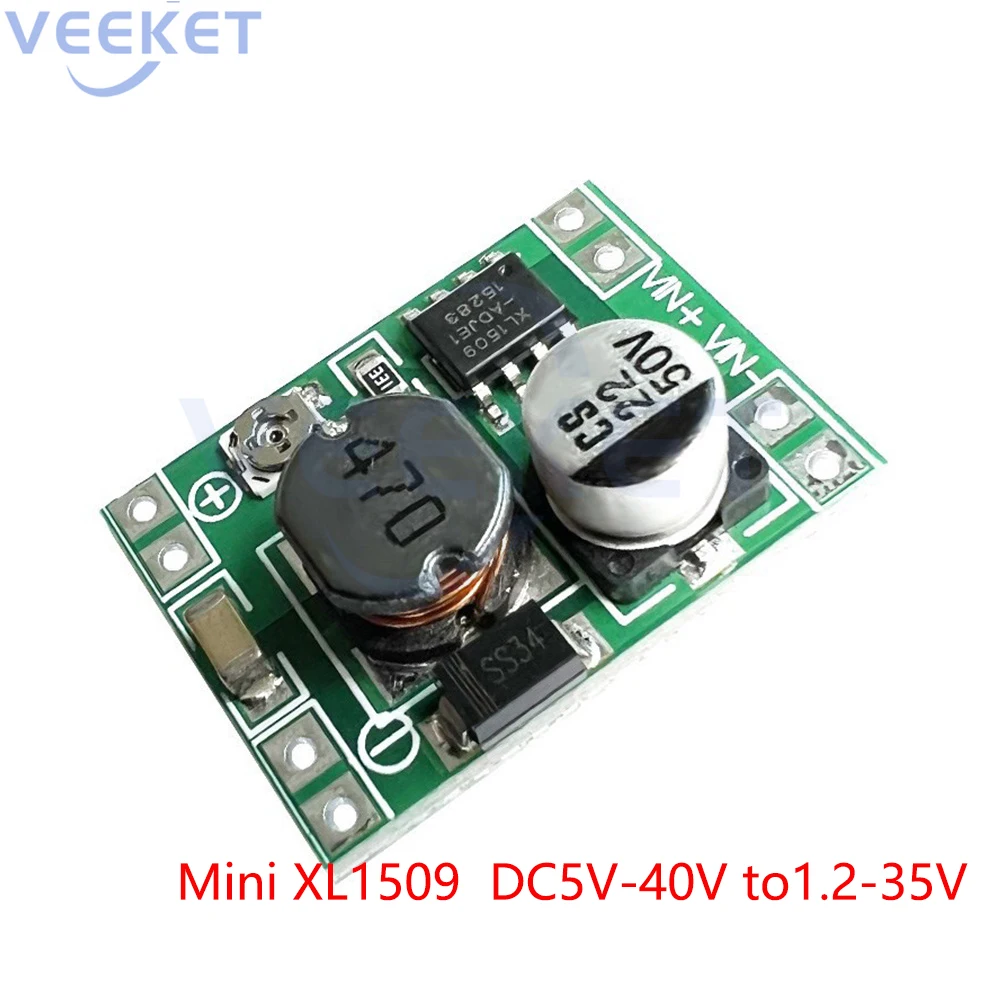 

1PCS Mini XL1509 Buck Modules DC5-40V to 1.2-35V Adjustable Output Voltage For Powering Mobile Power Communication Equipment