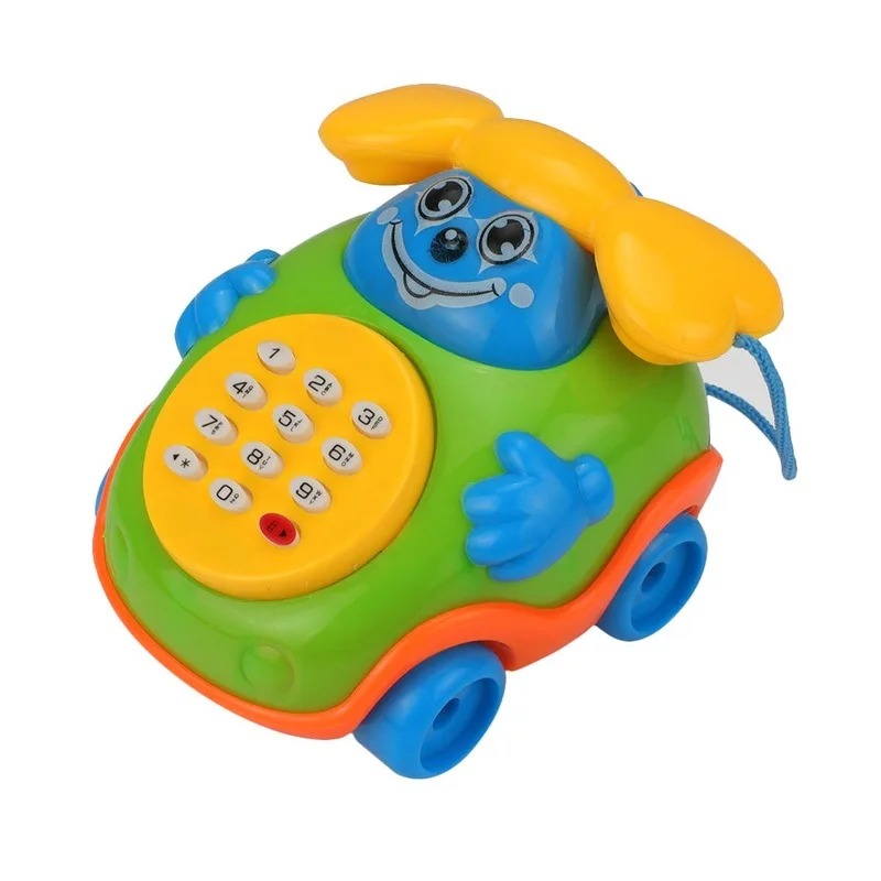 New Baby Electric Phone Cartoon Model Gifts Early Educational Developmental Music Sound Learning Toys