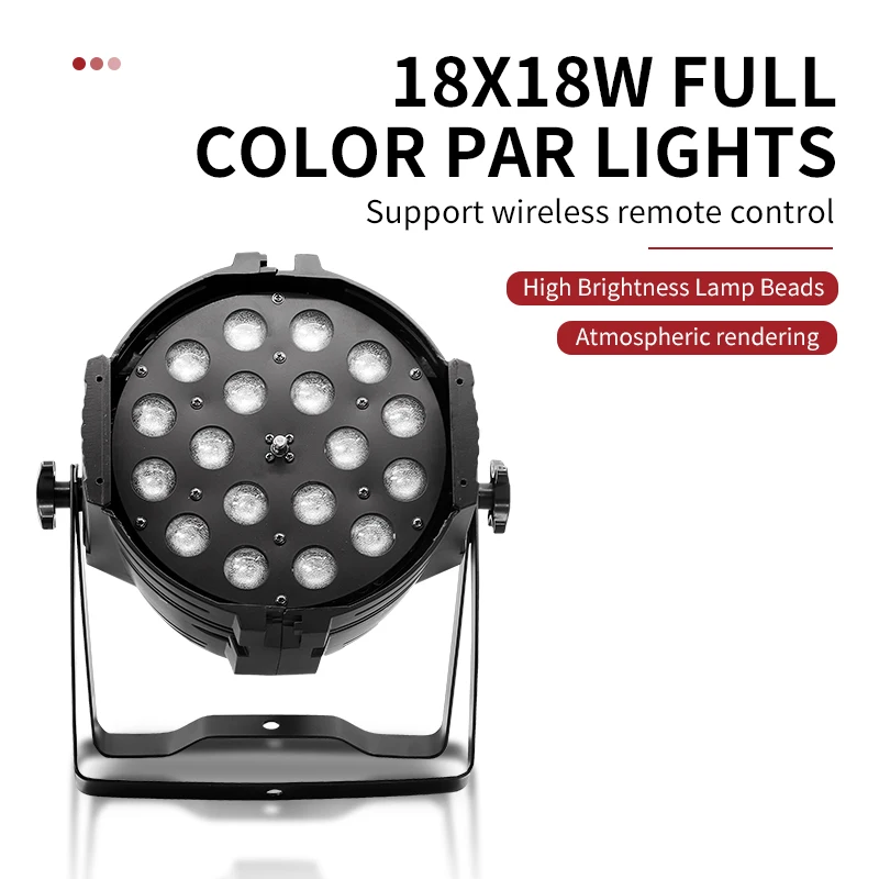 4-10 шт. RGBWA + УФ 6-в-1 светодиодный номинальный светильник 18X18W DMX Control alluminio Zoom