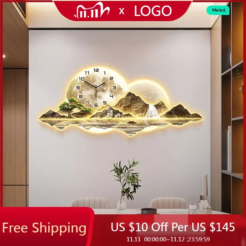 Эстетические ксеноморфные настенные часы дизайнерский механизм корейская