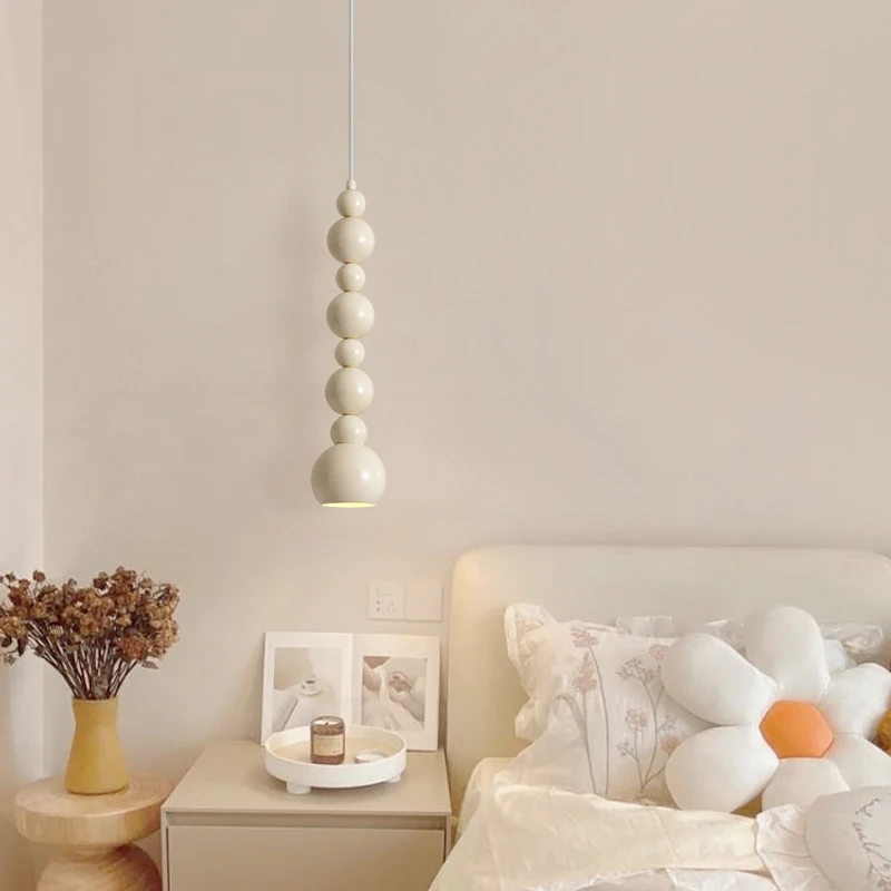 

Bedside Chandelier Bedroom Long-Line Lamp Bauhaus Middle-Ancient Creative Gourd Lamp