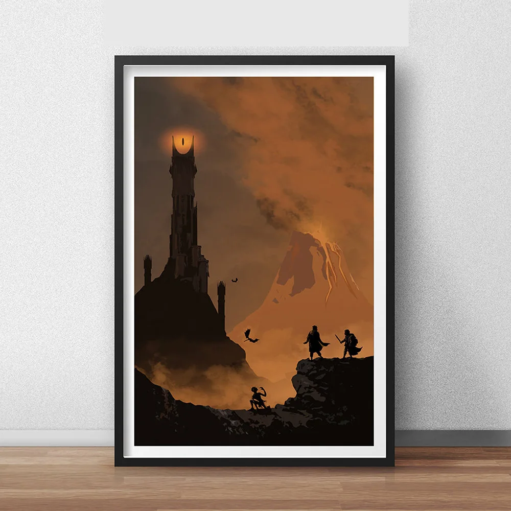 Постеры из абстрактных фильмов LOTR холст картина плакат и печать пейзаж средней