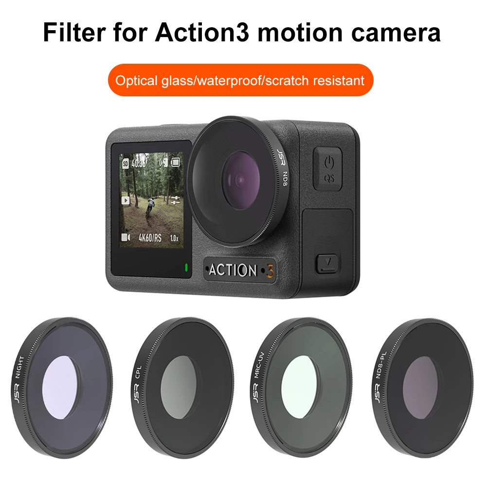 

Для DJI Osmo Action 3 фильтр UV/CPL/ND поляризационный фильтр для объектива для DJI Osmo Action 3 набор фильтров Osmo аксессуары для спортивной камеры