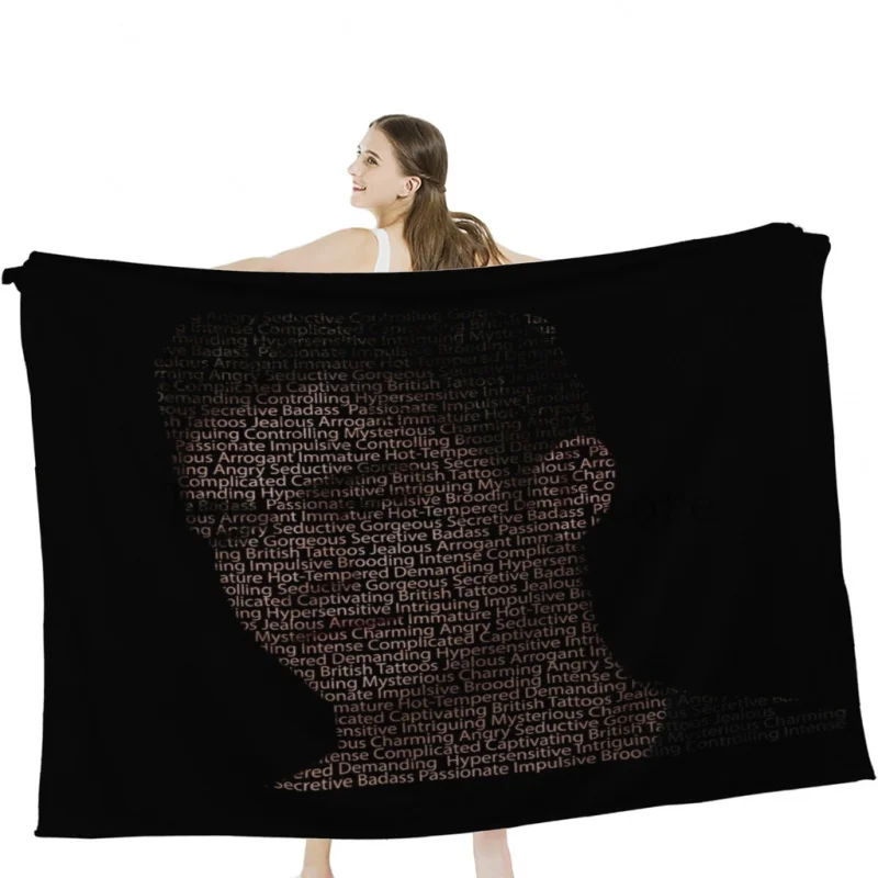 

Hardin Scott Descriptive Portrait Throw Blankets Tufting Blanket For Travel Light Dorm Room Essentials Luxury Thicken Blanket