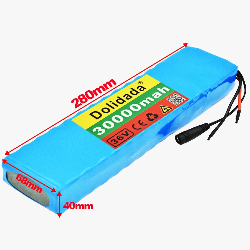 10S3P 36V 30Ah Battery ebike battery pack 18650 Li-Ion Batteries 350W 500W For High Power electric scooter Motorcycle Scooter images - 6