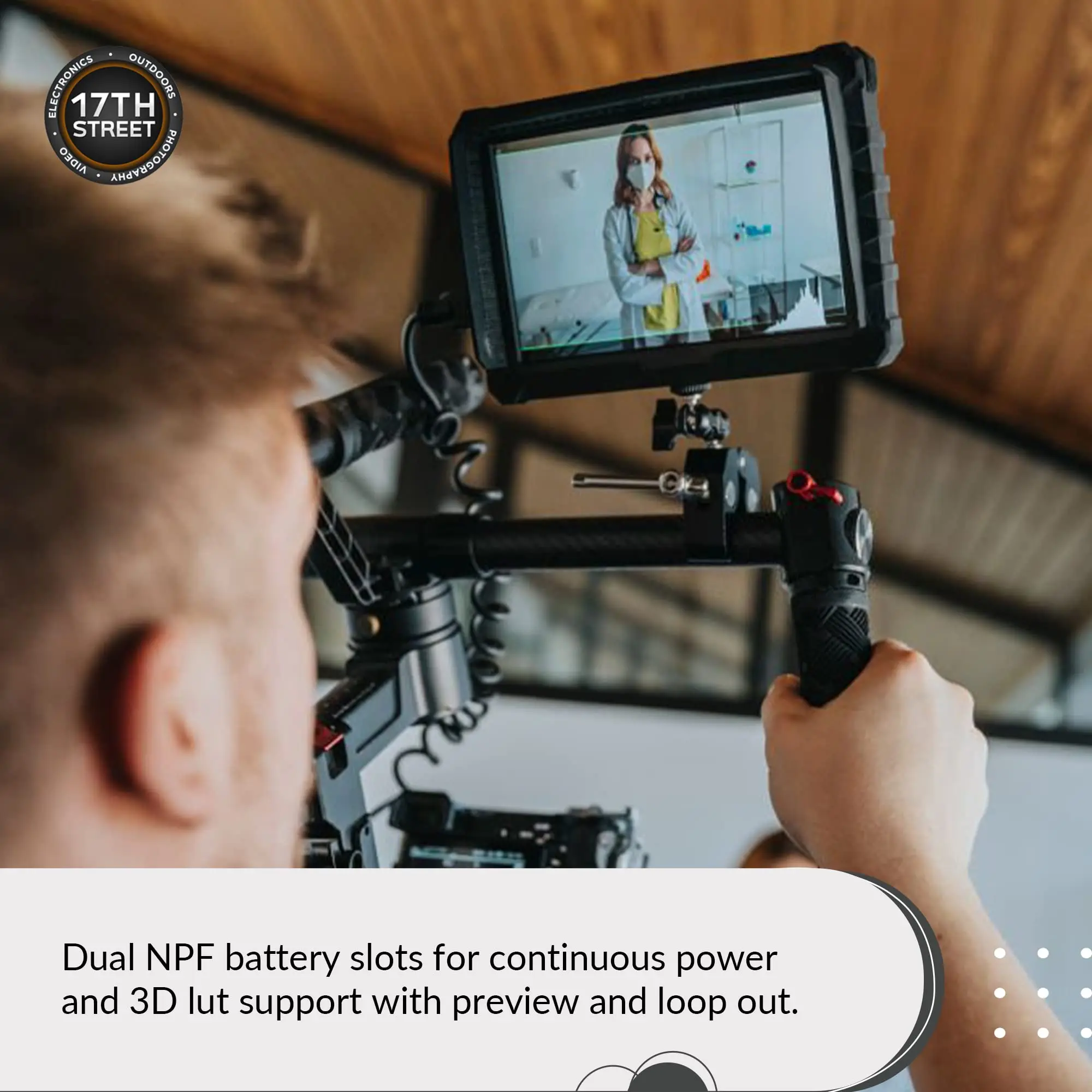 7-дюймовый портативный монитор Atomos Shinobi 4K для фото и видео | 1920x1200 видеомониторы с