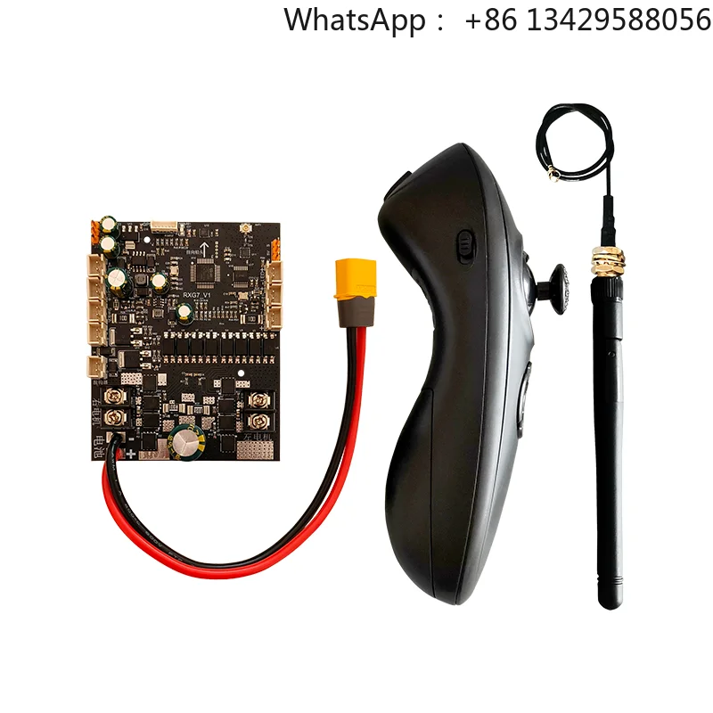 Фото Высокоскоростной набор для модификации радиоуправляемой лодки WUZHI RXG7-TXG3 для прикормки и выгрузки наживки, 8.4V/12V №1