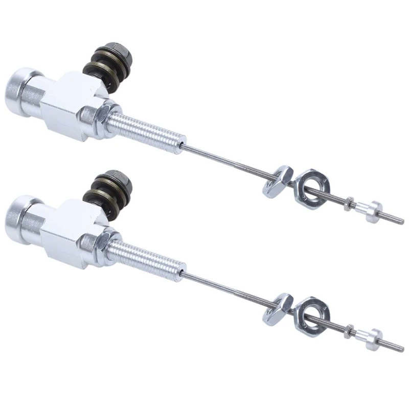 

2X Motorcycle Hydraulic Clutch Master Cylinder Rod Brake Pump M10X1.25Mm Aluminum Silver