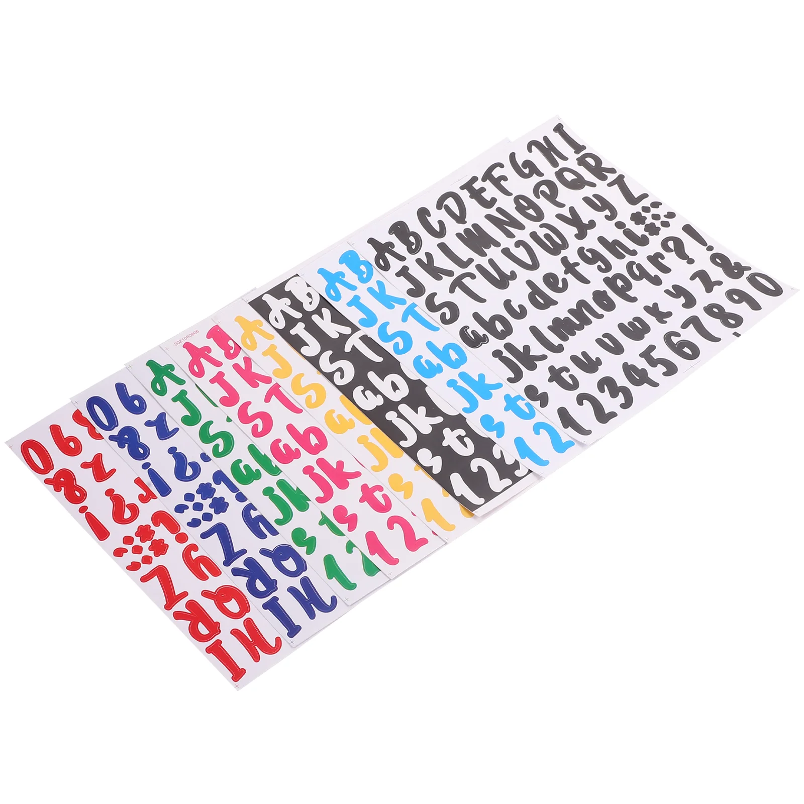 

8 Sheets of PVC Alphabet Stickers Mailbox Letter Stickers DIY Crafts Making Stickers