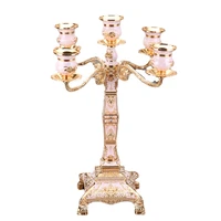 candle hodlers metal 5 arms holders wedding candelabra candlesticks candle stand table centerpiece for event home decoration