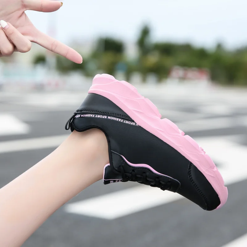 Xiaomi SALUDAS Women's Sneakers Waterproof Luxury Leather Shoes Light Breathable Running Sneakers Outdoor Sports Shoes Women