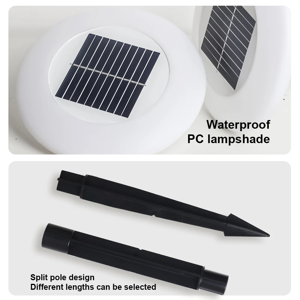 IP65 уличный светодиодный солнечный свет RGB водонепроницаемый газонный светильник