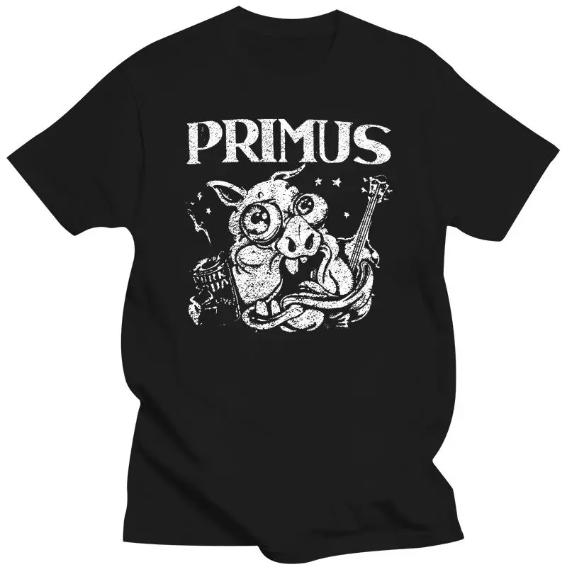 Mens Clothing  Primus Tee Shirt Cool Black Graphic Print Unisex Funk Rock Band T Shirts Printed T-Shirt Boys Top Tee Shirt Cotto