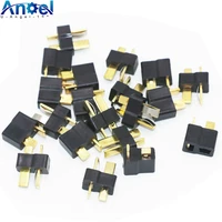 10 20 50 100 pair black t plug connectors male female for deans for rc lipo battery helicopter 10pair