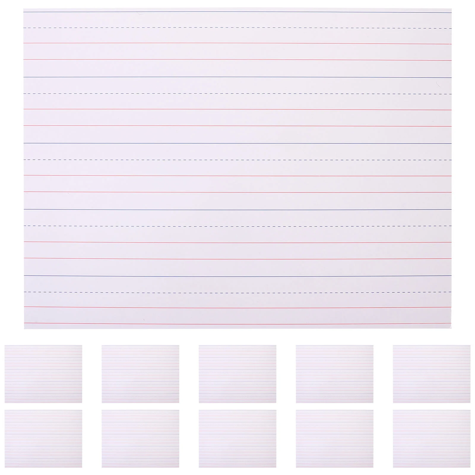 

30Pcs Sentence Strips Word Letter Writing Strips Teaching Aids Dry Erase Cards for School