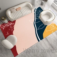 plush carpet simple absorbent door mat sofa area pink soft carpet bathroom absorbent non slip carpet cloakroom mat