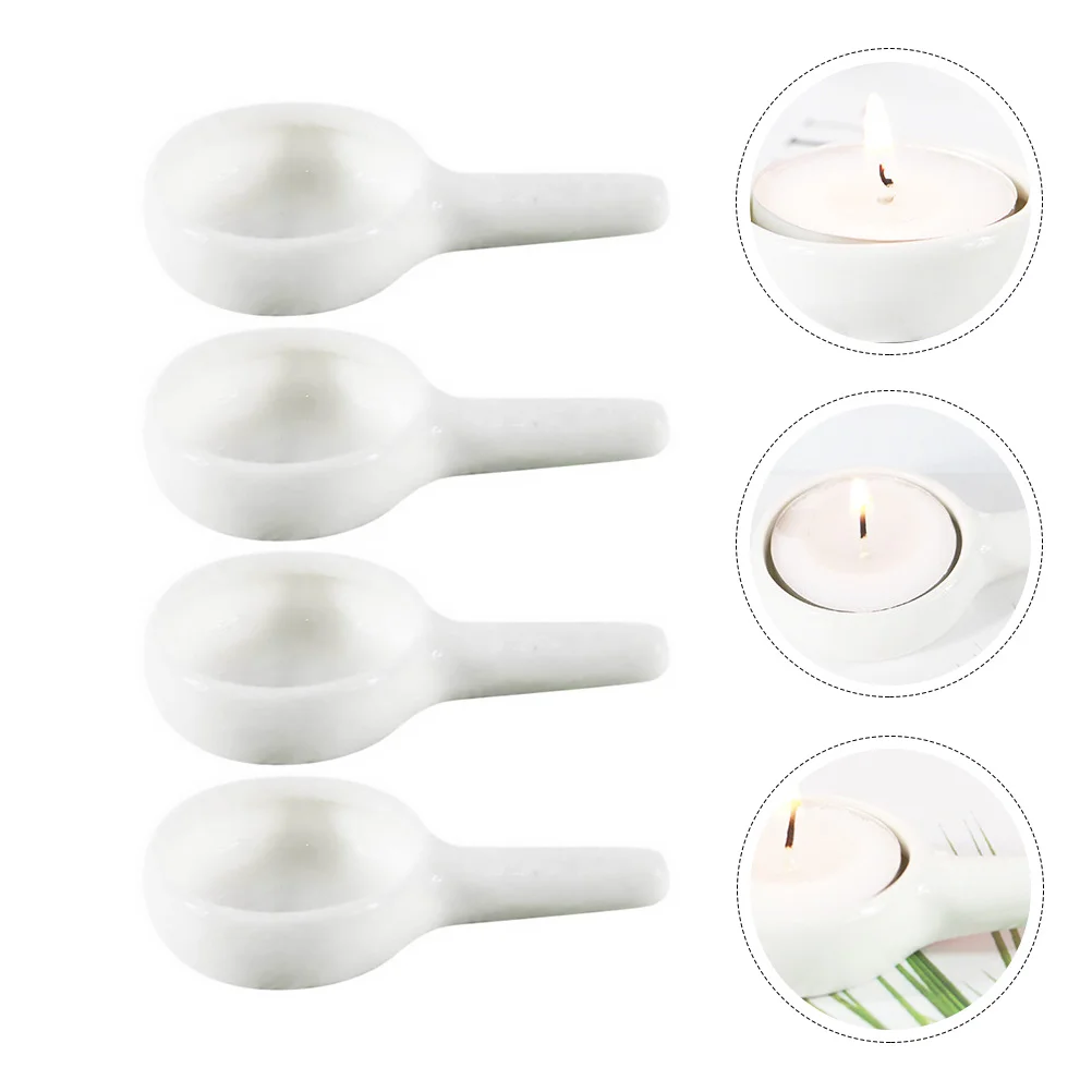 

Ceramicspoon Holder Tealight Burner Wax Warmer Candlestick Oil Tea Light Tray Aroma Holders Porcelain Aromatherapy Essential