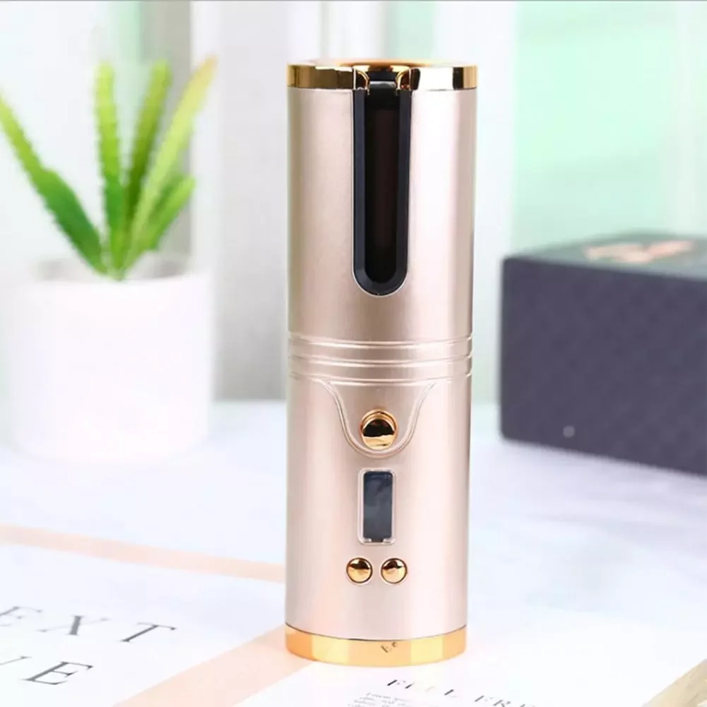

NEW2023 1 Set Cordless Curler LCD Screen Fast Heating ABS Wireless Automatic Curling Tools for Women