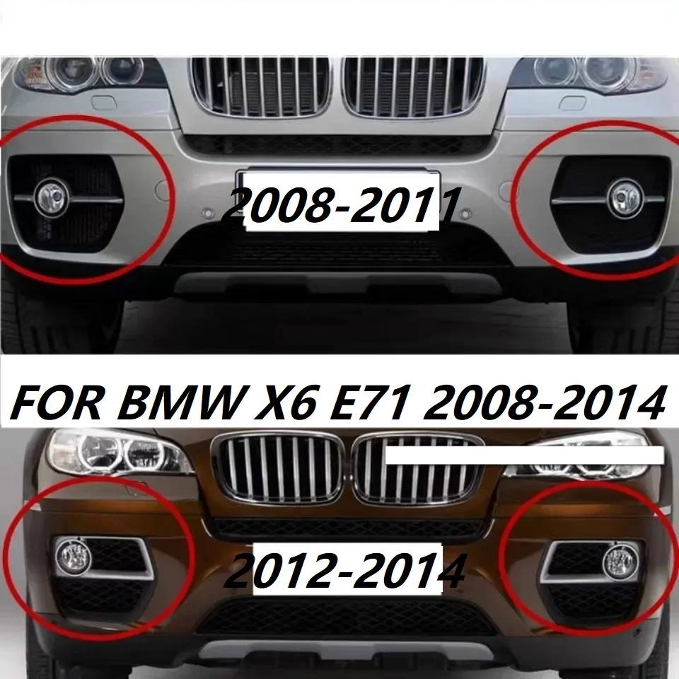 

Car Accessory Fog Light Cover Lamp Frame Grille Car Accessories For BMW X6 E71 2008-2014