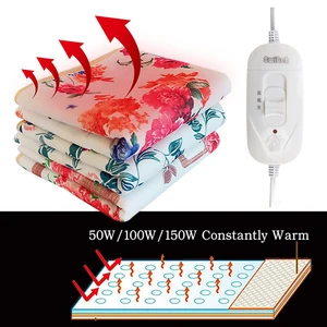 3 Gear Adjustable Temp Winter Warm Electric Heating Blanket Waterproof Automatic Power-Off Protection Heated Blanket