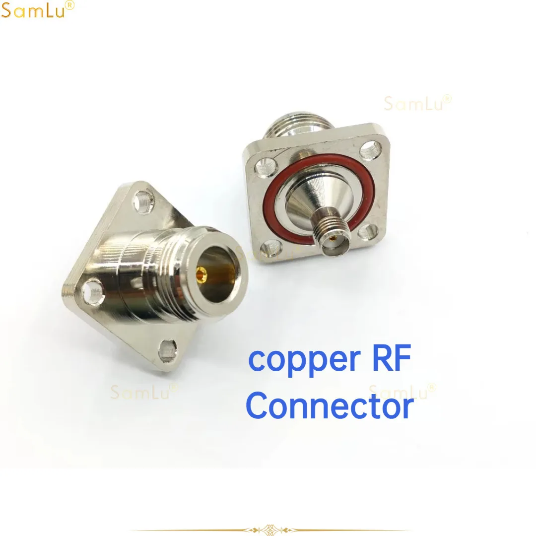 20 шт. медный радиочастотный соединитель типа N Мама в гнездо SMA фланцевая