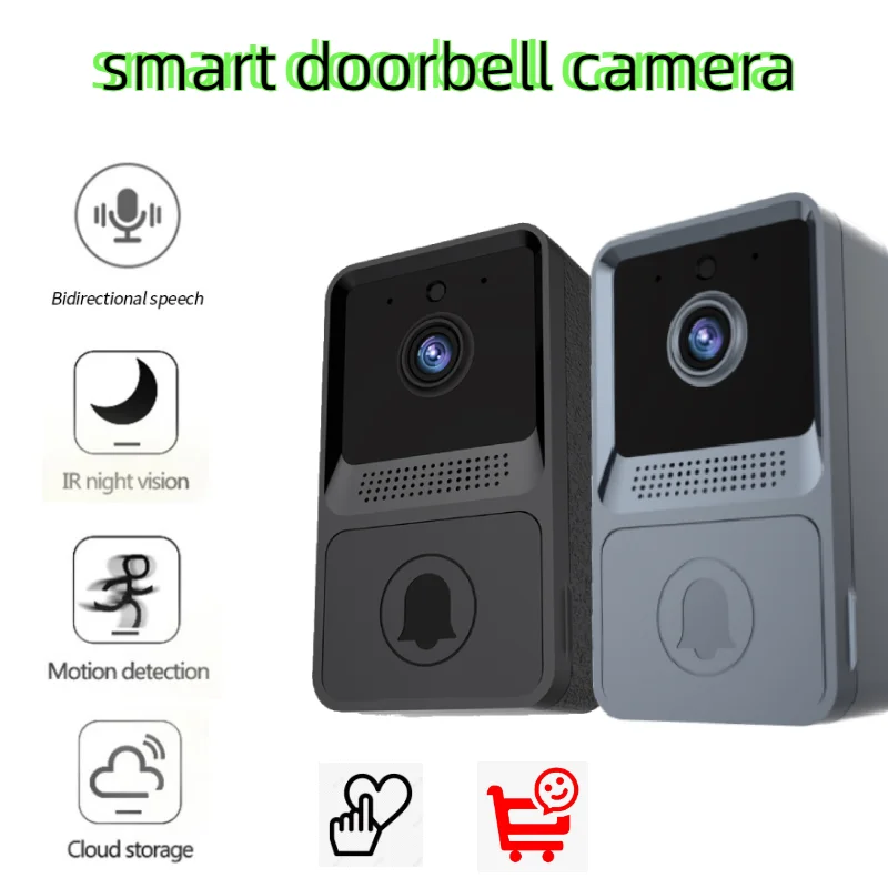 

2.4G Smart Video Doorbell HD Video Two Voice Intercom Infrared Night Vision Wireless Doorbell Remote Monitoring Human Detection