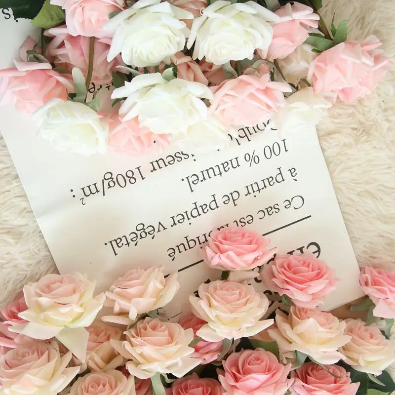 

Wet rose imitation flower manufacturer home decoration wedding holding flower wall fake flower home decoration fake flower