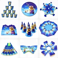 despicable banana man cartoon theme happy birthday party decorations kids boy party supplies decoration disposable tableware set