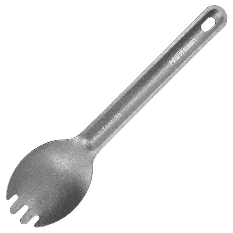 

Dessert Salad Fork Spoon Titanium Tableware Picnic Utensils Spoon Fork Outdoor Travel Camping Supplies