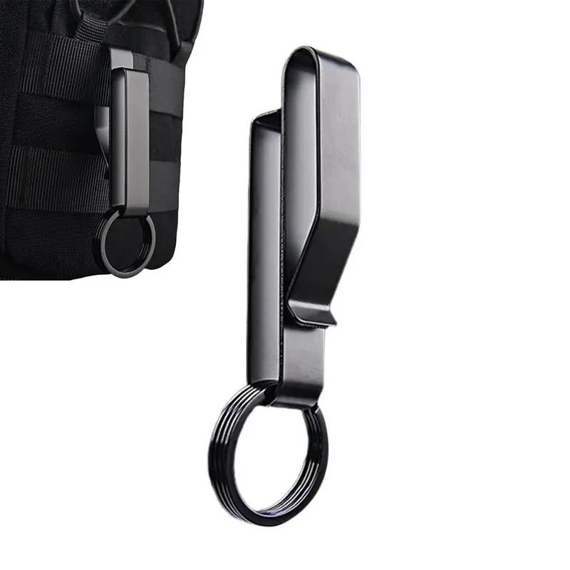 

Зажим для ключей для ремня, двухсторонний быстросъемный держатель для ключей со съемным кольцом