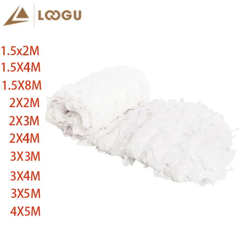 

LOOGU White Mesh Military Camouflage Nets Reinforced for Garden Awning Outdoor Pergola Hide Sun Shelter Shade Gazebo Camo Net