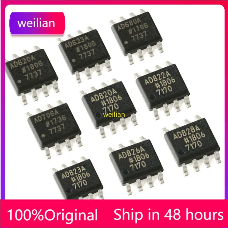 Схема операционного усилителя AD620A 623A 680A 706A 820A 822A 823A AR ARZ SOP8 |