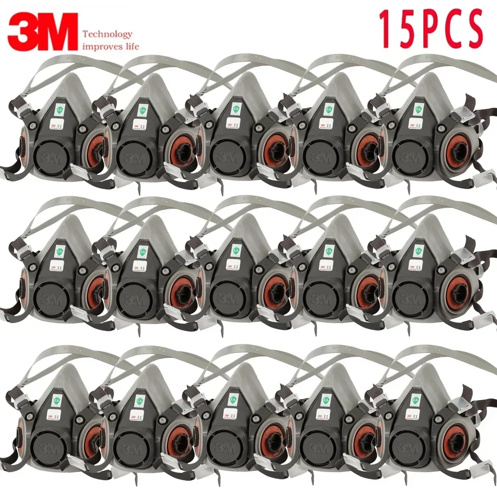 15p 3M 6200 Противогаз для украшения аэрозольной краски Химическая пылезащитная