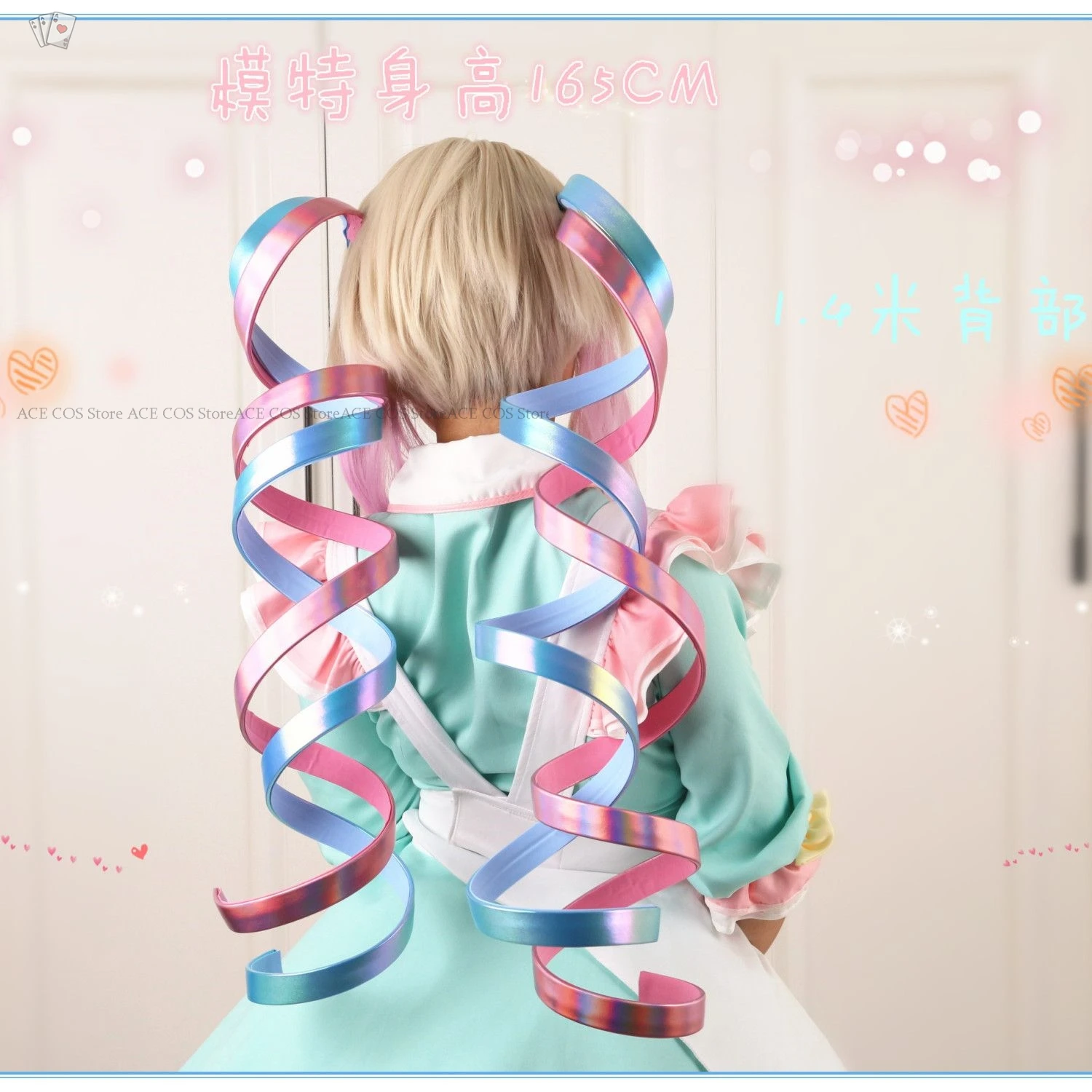 NEEDY GIRL STREAMER OVERDOSE Kangel Rain Косплей Парик Волосы Конский хвост Заколка для волос