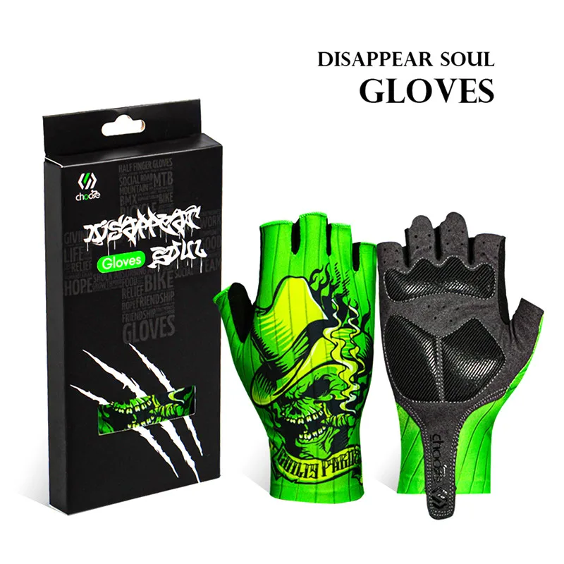 

CHOOEE Cycling Gloves Sports Mtb Bike Bicycle Glove Men Women Half Fingerless Breathable Anti-shock Anti-Slip Sweat