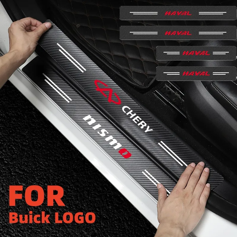 

4pcs Car Threshold Door Sill Protector Anti Scratch for Buick Rendezvous Riviera Century Verano Envision Avenir Lacrosse Regal