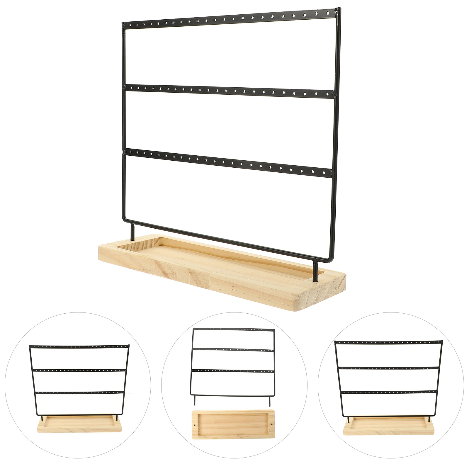 

Earring Display Stand Jewelry Earrings Rack Detachable Desktop Holder Organizer