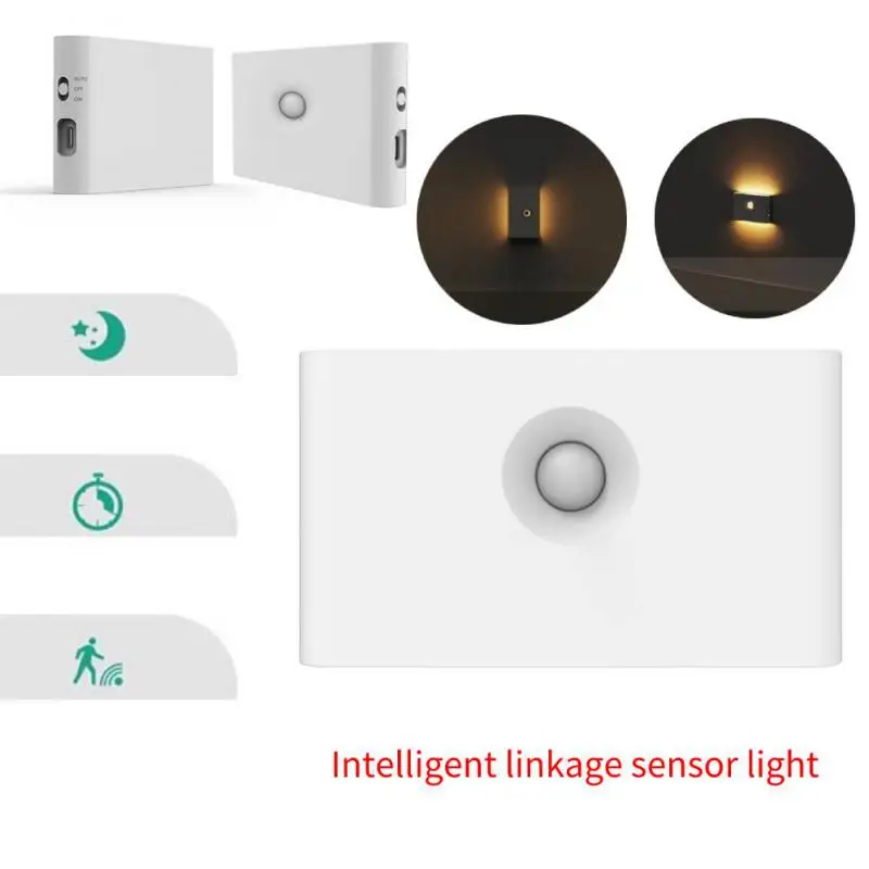 

LED Sensor Night Lights Intelligent Linkage Step Lights With Dusk To Dawn & Motion Sensors For Bathroom Hallway Smart Home