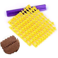 alphabet letter number cookie press stamp embosser chocolates cutter fondant biscuit mould cake baking tools kitchen accessories