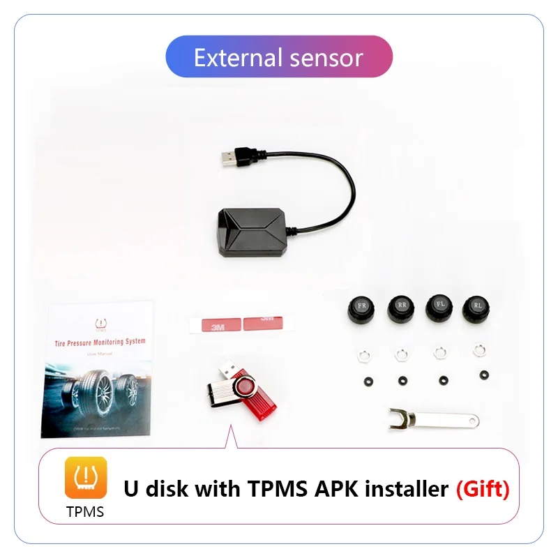 Система контроля давления в шинах прибор для с внешними и внутренними TPMS