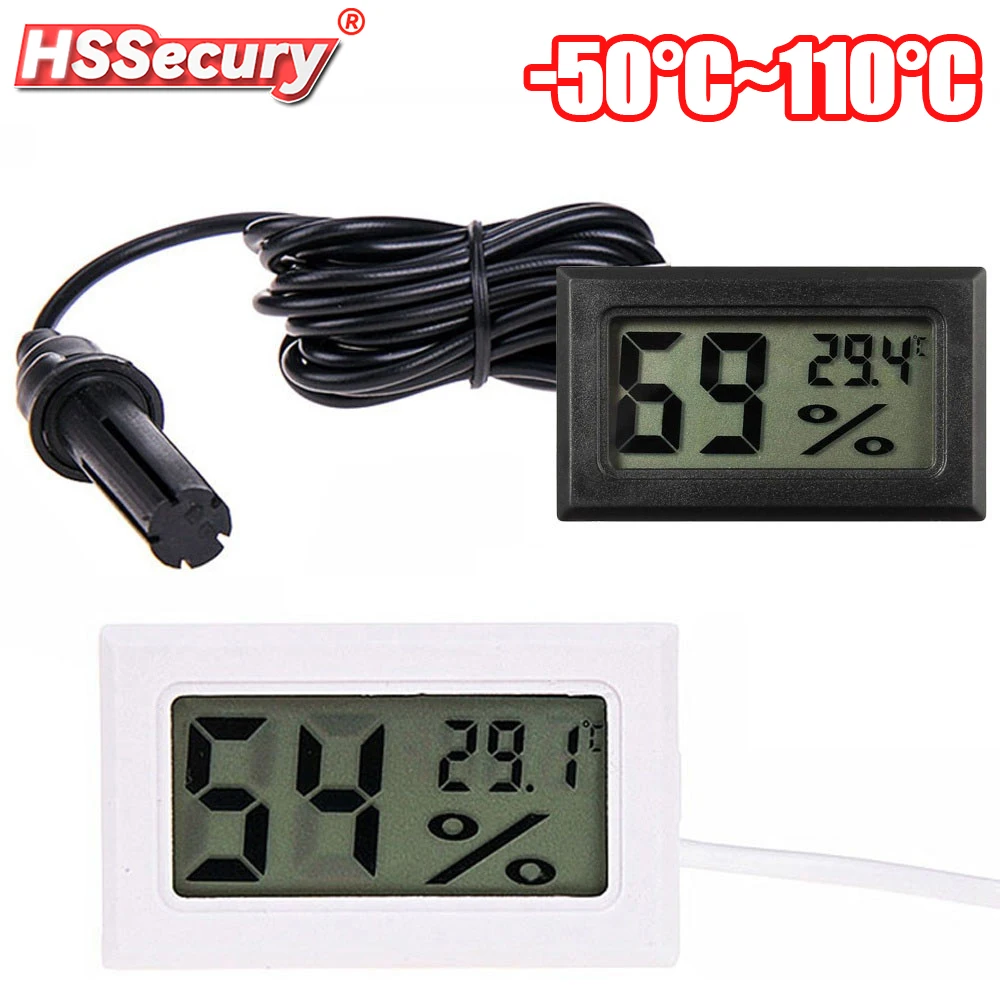 

Удобный цифровой мини-термометр для измерения влажности с датчиком