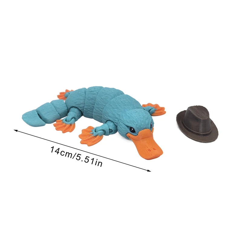 3D печатные шарнирные игрушки Platypus динамические в виде животных полностью гибкие