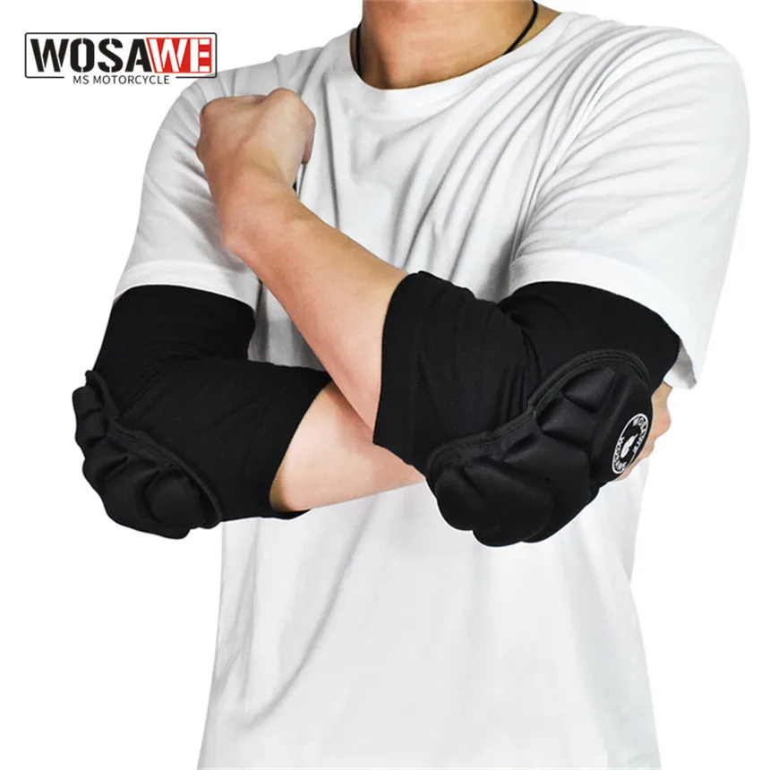 

WOSAWE Elbow Pads Arm Sleeves Motorcycling Skate Boarding Anti-UV Motorbike Armor Gear Cycling Guard Motorcycle Accessories