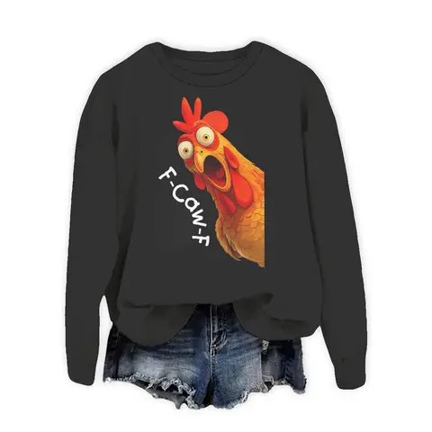 F Caw F Женские и мужские толстовки из хлопка