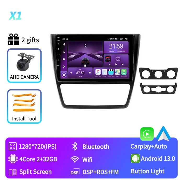 

Автомагнитола для Skoda Yeti 5L, стерео-система для Skoda Yeti 5L, 2009, 2010, 2011, 2012, 2013, 2014, 2 Din